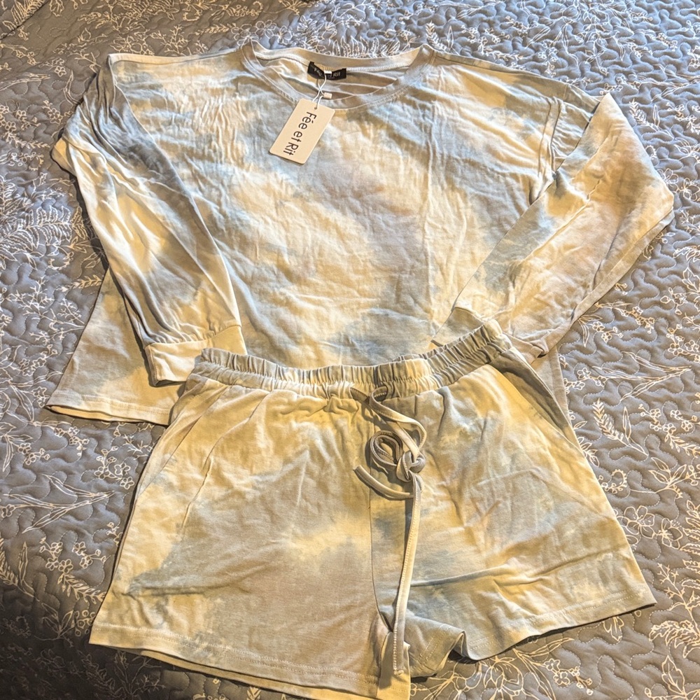 Tie-Dye Pajama Set